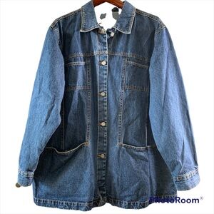 Havana Jacks Cafe women Denim Dress Jacket size 2X